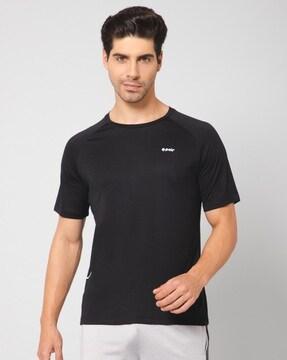 men colourblock round-neck t-shirt