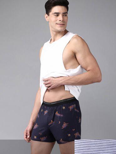 men comfort fit knitted boxers white (pack of 2)