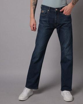 men connor mid-wash bootcut jeans