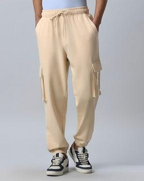 men cotton cargo joggers