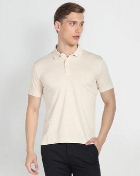 men cotton regular fit polo t-shirt