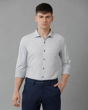 men cotton slim fit shirt