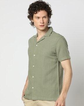 men cotton slim fit shirt