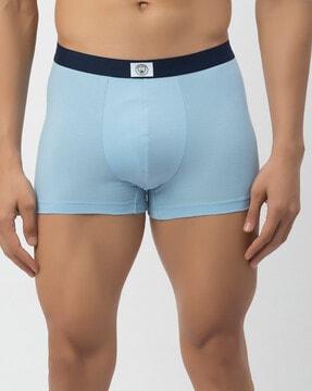 men cotton trunks with elasticated waistband