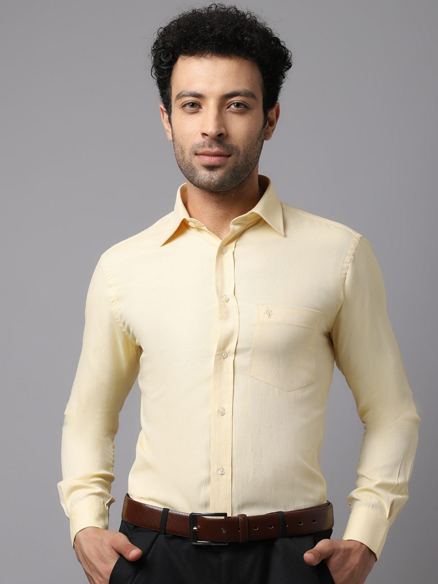 men cream shirt