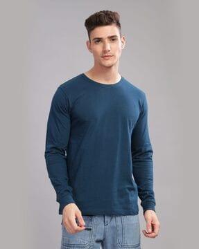 men crew-neck regular fit t-shirt