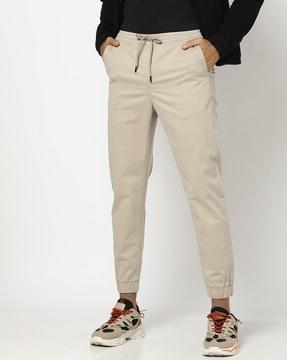 men cropped fit joggers