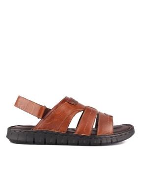 men cross-strap sandals