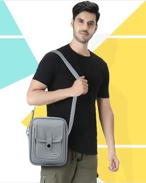 men crossbody sling bag with detachable strap