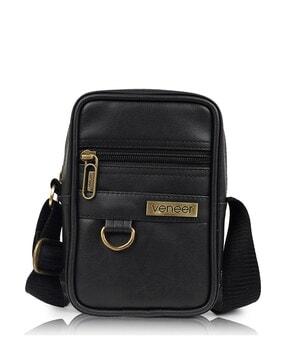 men crossbody sling bag with detachable strap