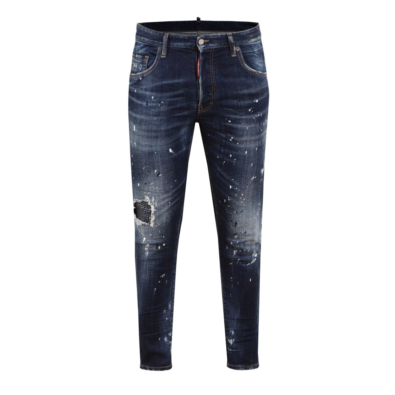 men-dark-wash-splatter-&-distressed-skater-jeans