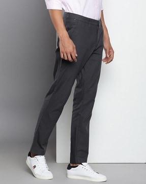 men denton straight fit flat-front chinos