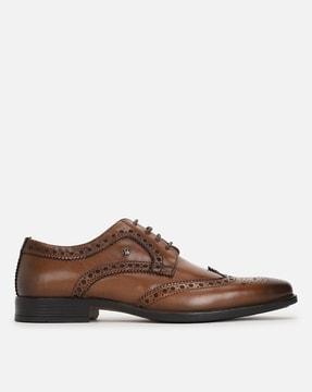 men derby lace-up shoes