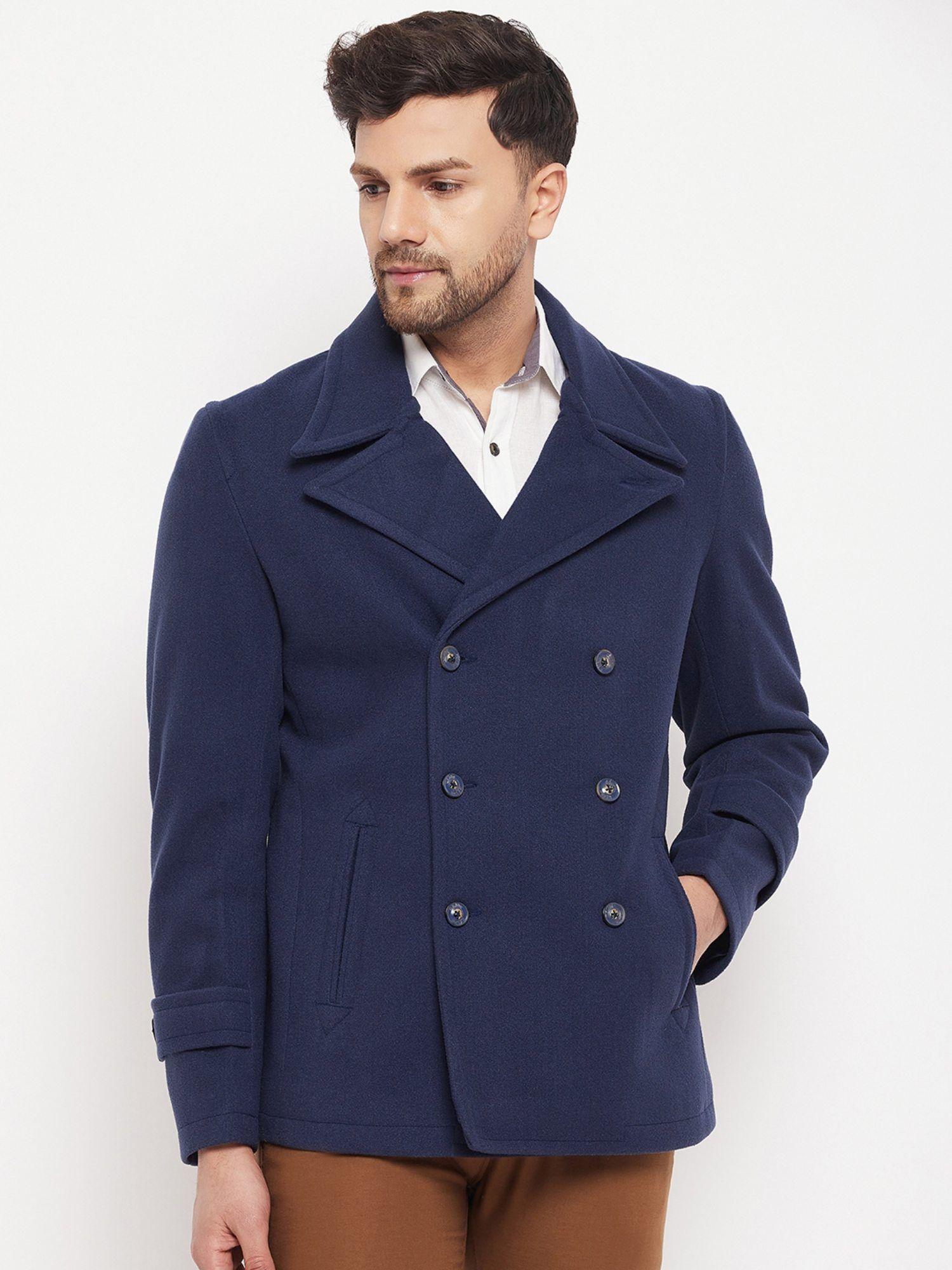 men double breasted overcoat