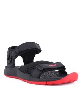 men double-strap floater sandals