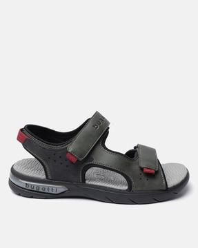 men double-strap sandals with velcro fastening