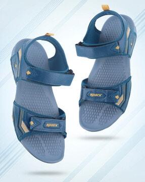 men double-strap sandals with velcro fastening