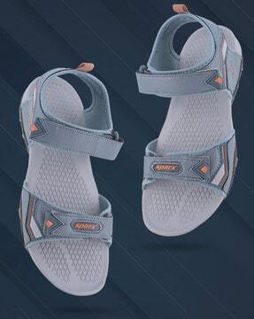 men double-strap sandals with velcro fastening