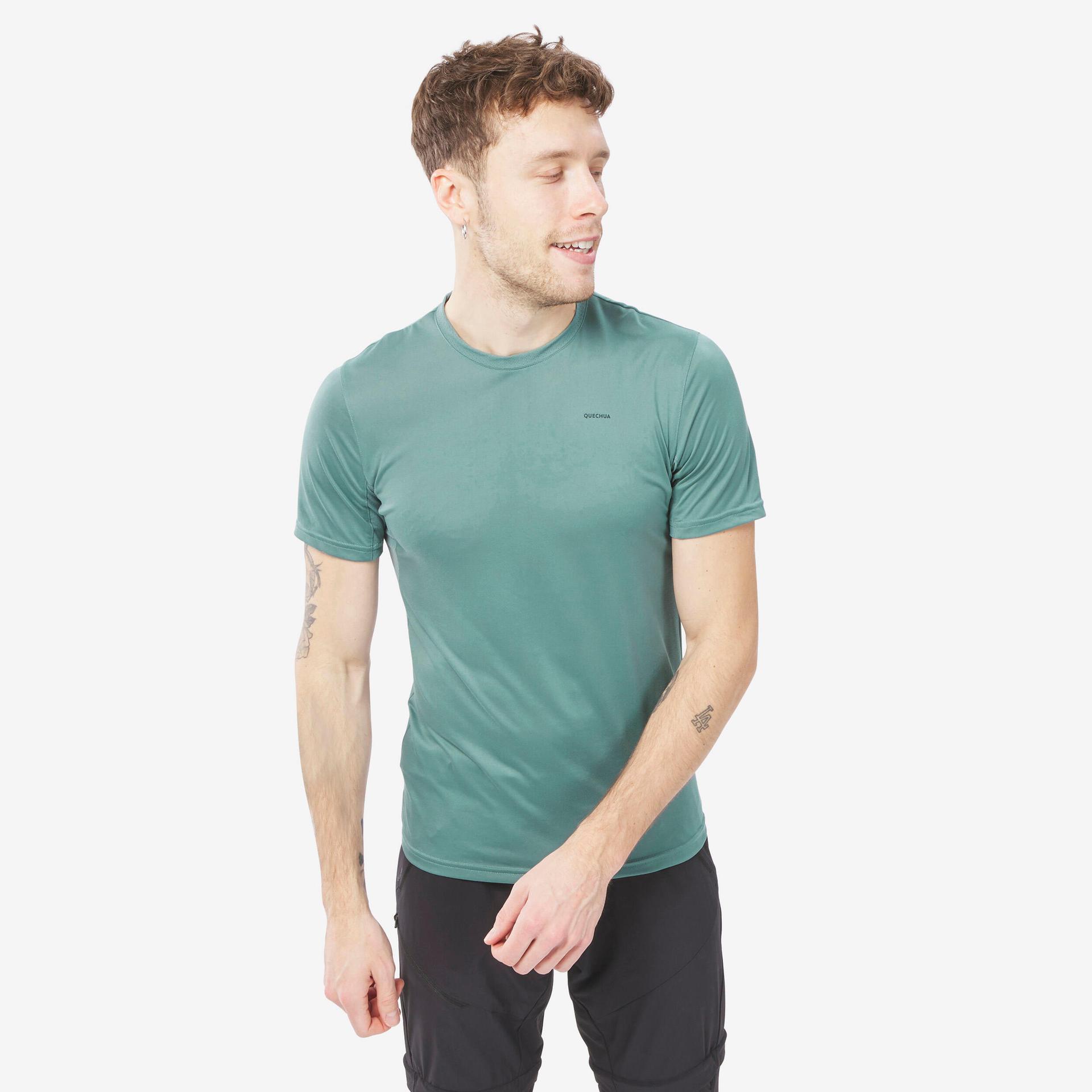 men dry fit activewear t-shirt green - mh100