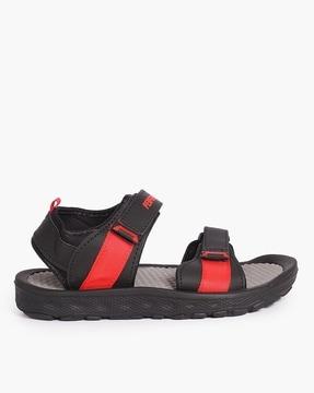 men dual-strap sandals with velcro closure