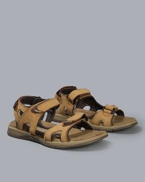 men dual strap sling-back sandals