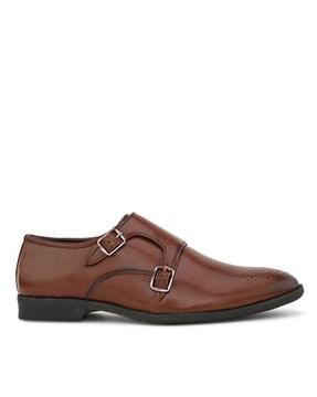 men dual-strap slip-on monks