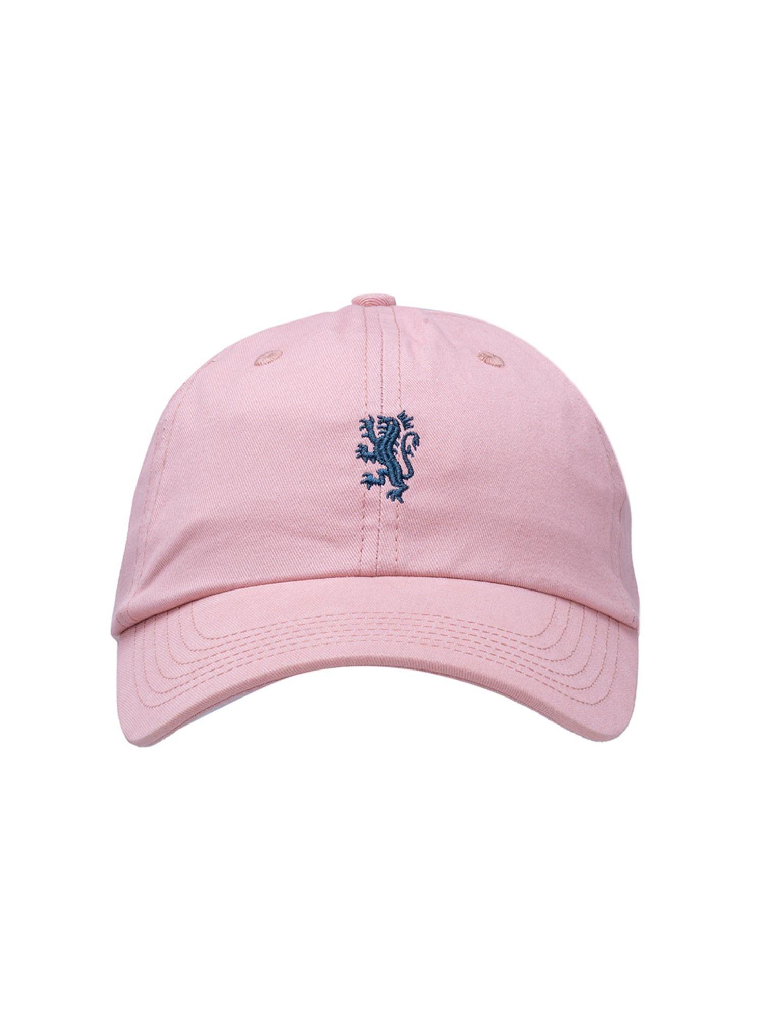 men dusty pink free size cap