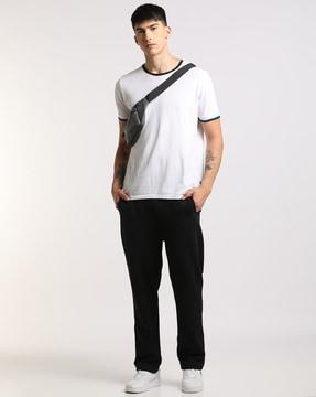 men elasticated waist track pants