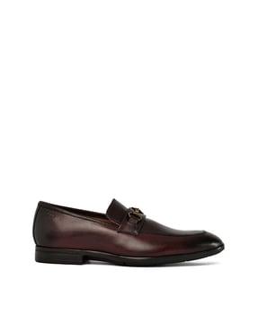 men embellished formal slip-on shoes