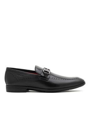 men embellished formal slip-on shoes