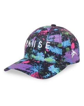 men embroidered baseball cap with stitched detail