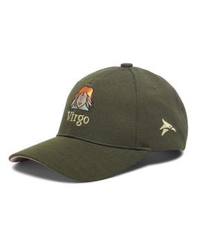 men embroidered baseball cap with stitched detail