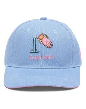 men embroidered baseball cap with stitched detail