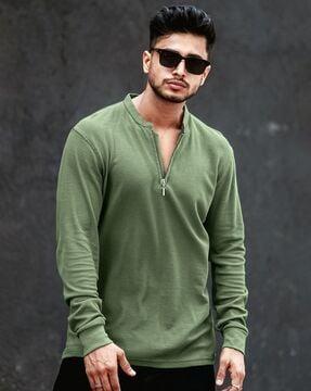 men extra slim fit henley t-shirt