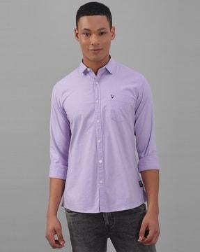men extra slim fit shirt with patch pocket