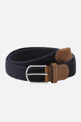 men fabric casual single side belt - navy