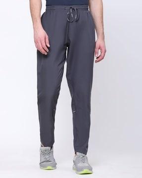 men fitted track pants with insert pockets