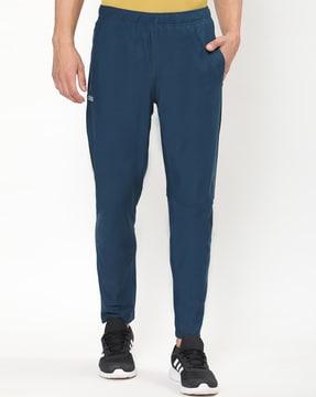 men fitted track pants with insert pockets