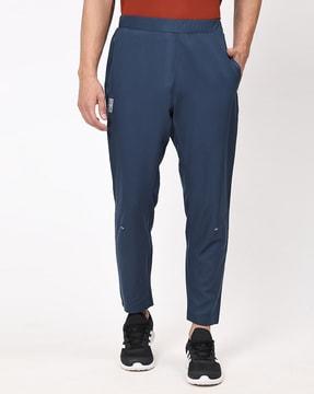 men fitted track pants with insert pockets