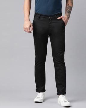 men flat-front chino pants