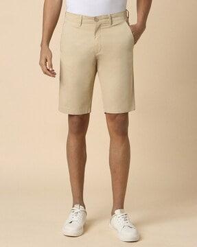 men flat-front cotton city shorts