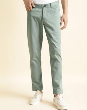 men flat front relaxed fit chinos with curve pockets