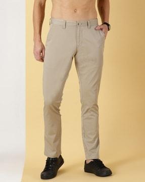 men flat-front relaxed fit chinos