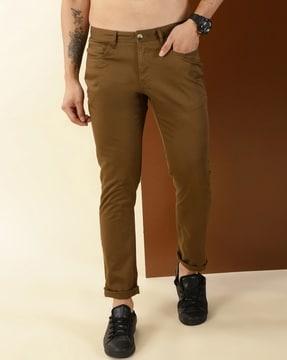 men flat-front relaxed fit chinos