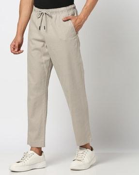 men flat-front relaxed fit chinos