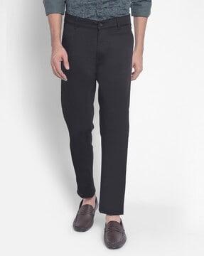 men flat front slim fit chinos pant