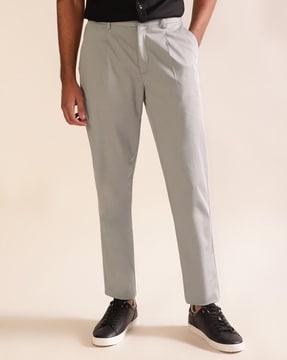 men flat-front straight fit chinos