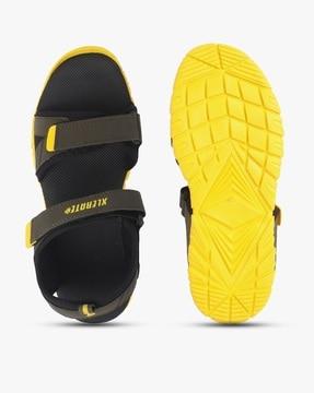 men floater sandals with velcro closure