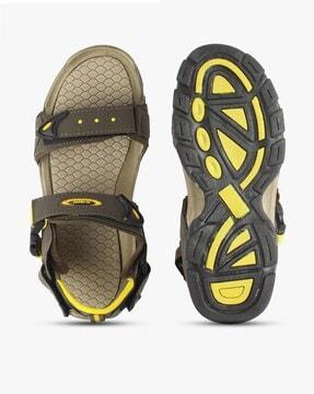 men floater sandals with velcro closure