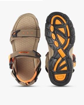 men floater sandals with velcro closure